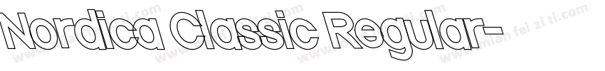 Nordica Classic Regular字体转换